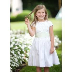  cotton party dress with sash: Toys & Games
