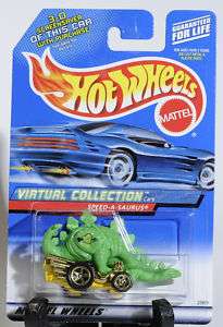 Hot Wheels Virtual Collection Speed A Saurus #104 MOC  