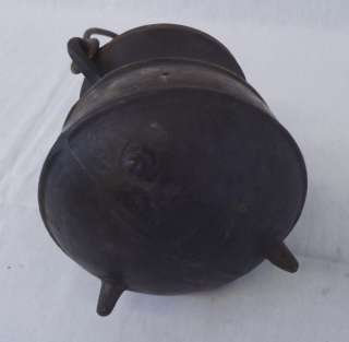 Antique Cast Iron Smelting Pot With Handle Virginia City Nevada  