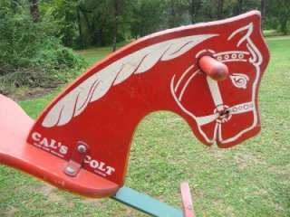 Cals Colt Vintage Steel Spring Hobby Horse 1950s Classic  