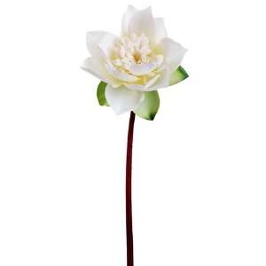  20 Silk Mini Lotus Flower Spray  Cream (case of 12)