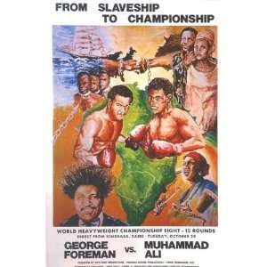   Boxing Muhammad Ali vs George Foreman 1974 africa: Sports & Outdoors