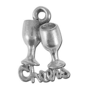  15mm Antique Silver Goblets Pewter Charm Arts, Crafts 