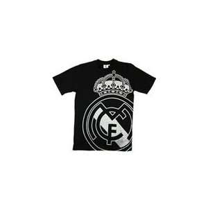  Real Madrid FC. Mens Black T Shirt   Medium Sports 