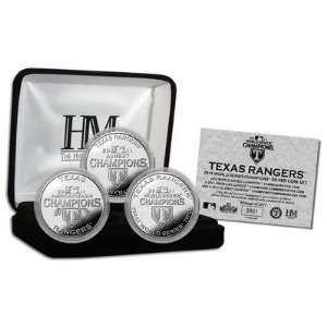  Texas Rangers Commemorative 2011 World Series Silver Three 