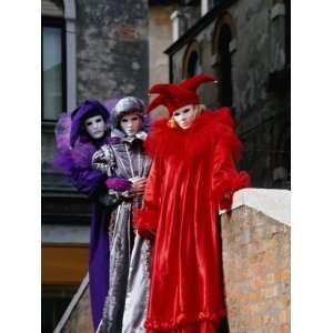  People in Carnevale Costume, Venice, Veneto, Italy 