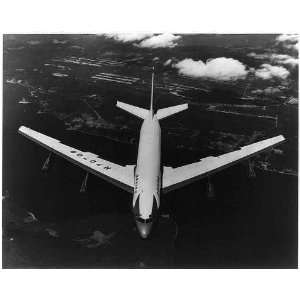  Boeing 707 in air; Americas first jet transport,over 