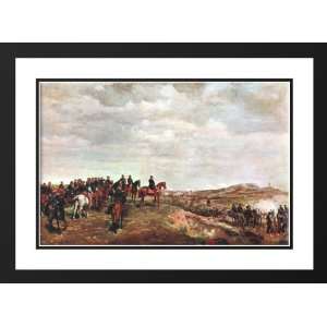 Meissonier, Jean Louis Ernest 24x18 Framed and Double Matted Campaign