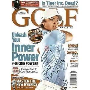  Rickie Fowler Signed May 2010 Golf Magazine PGA Rookie 