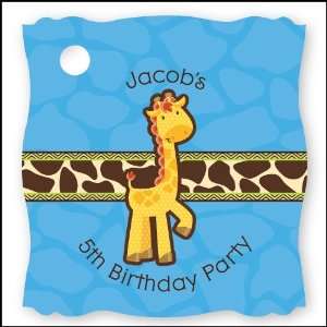  Giraffe Boy   20 Personalized Birthday Party Die Cut Card 