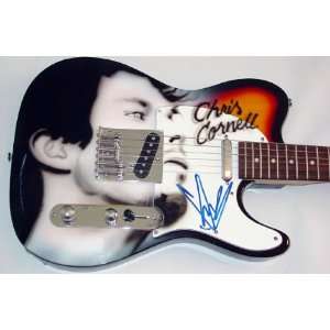   Cornell Autographed Signed Airbrush Guitar Audioslave 