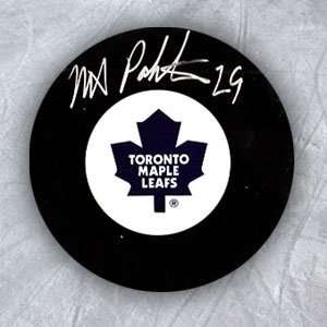  MIKE PALMATEER Toronto Maple Leafs SIGNED Hockey Puck 