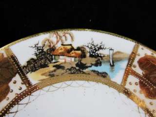 Nippon Gold encrusted 6 plate RARE MARK Hand Paint  