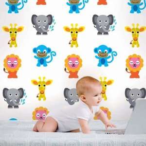    French Bull Jungle Party Removable Wallpaper: Home Improvement