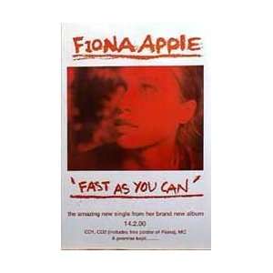  Music   Commercial Rock Posters Fiona Apple   Fast As You 