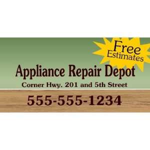  3x6 Vinyl Banner   Appliance Repair Store 