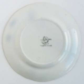 Chinese, Wedgwood, 6D. flow blue bread plate with heavy crazing 