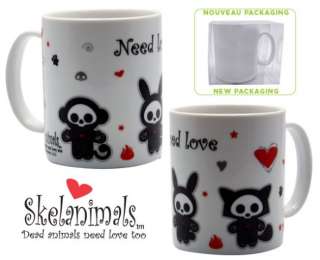 Skelanimals 320ml Ceramic Mug Need Love Dead Animals Need Love Too 