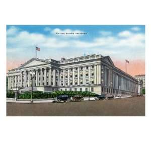  Washington DC, Exterior View of the US Treasury Building 
