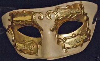 Gold & Ivory Mardi Gras Venetian Mask Halloween Party  