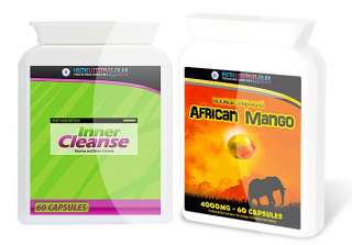 PURE AFRICAN MANGO 4000MG + INNER COLON CLEANSE COMBO   S FINEST 
