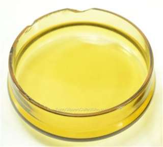 NEW MARTINSVILLE Amber Glass VANITY Powder Trinket DISH  