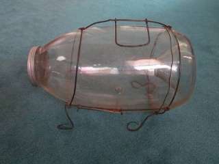 Old Antique CF Orvis Glass Minnow Jar Trap 13  