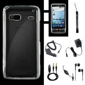  Clear Premium Rubberized Snap on Case Cover for HTC G2 