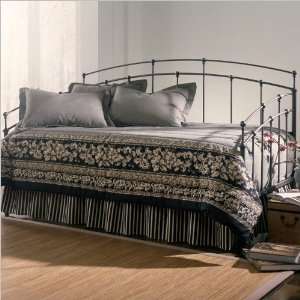   Bed Group Fenton Metal Daybed in Black Walnut Finish