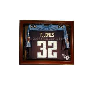  Tennessee Titans Removable Face Jersey Display   Mahogany 