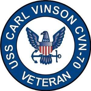 US Navy USS Carl Vinson CVN 70 Ship Veteran Decal Sticker 