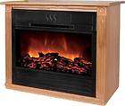 Heat Surge Electric Fireplace Amish Made, Light Oak, Model HSROFPA1 