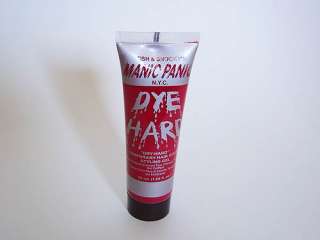   Vampire Red DYE HARD TEMPORARY Hair Color Styling Gel Goth Punk  