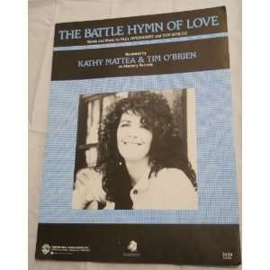 The Battle Hymn of Love sheet music Kathy Mattea Overstreet Schlitz