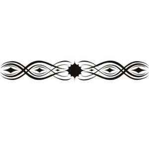    Tribal Design No. 1 Arm Band Temporary Tattoo 1.5x9: Beauty