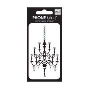   ideas Phone Bling Stickers Chandelier Black/Clear; 3 Items/Order Arts