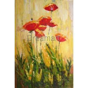  Contemporary Oil Painting Flower307 Stretched 24x36
