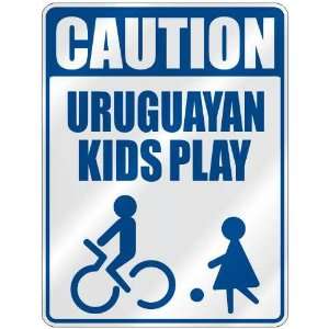   CAUTION URUGUAYAN KIDS PLAY  PARKING SIGN URUGUAY