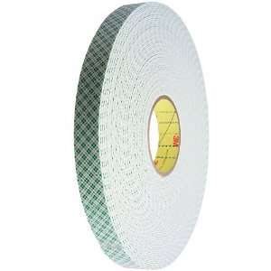  3M Urethane Foam Tape, White, 1 x 36 yards Industrial 