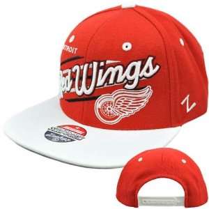  NHL LNH Detroit Red Wings UpShot Script Snapback Hat Cap 