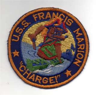   US NAVY ATTACK TRANSPORT PATCH USS FRANCIS MARION CUBAN MISSILE CRISIS