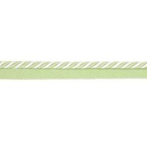  Cotton 3/8 Mini Lip Cord Lime Green/White By The Yard 