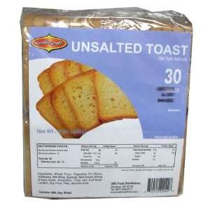 Unsalted Toast, No Salt Added, 8 oz (225g)  Grocery 