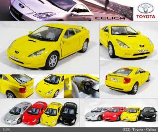 Toyota Celica 1:34 5 Color selection Diecast Mini Cars Kinsmart Toys 