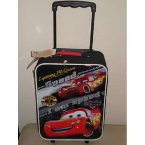  Disney Cars Lightning McQueen Luggage w/ Pull up Handle 