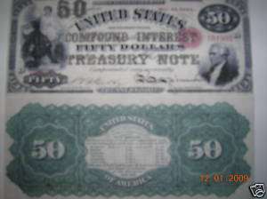 Replica 1864 $50 IBN US Paper Money Currency Copy Note  