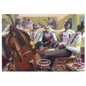 Jazz Lounge (Le) by John Holyfield. size 33 inches width by 27 inches 