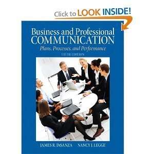 Business & Professional Communication Plans, Processes, and 