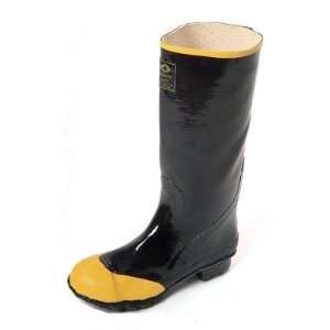  21 Unisex Rubber Knee Boots with Steel Toe Size 5, Color Black Baby