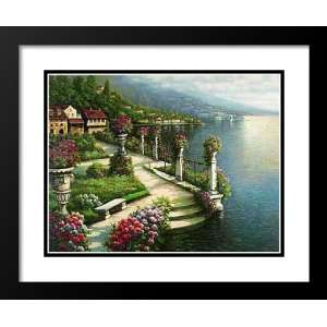Arts Uniq Exclusives Framed and Double Matted 29x35 Seaside Villa Sm